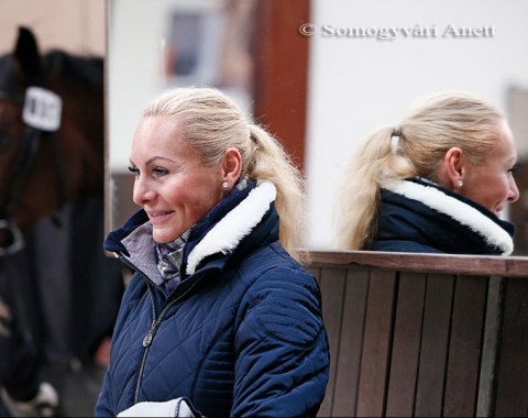 Erica Szeicz at the horse inspection