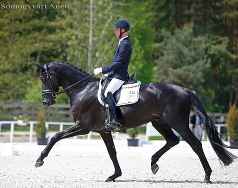 Dirk-jan van de Water and Jack Black W in the young horse classes