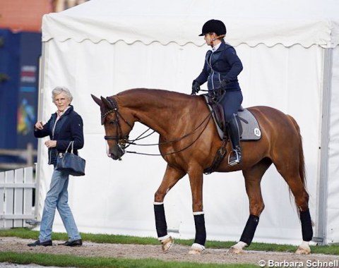 Madeleine Winter-Schulze and Isabell Werth on Bella Rose