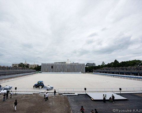 The main stadium where the three Olympic disciplines will be held