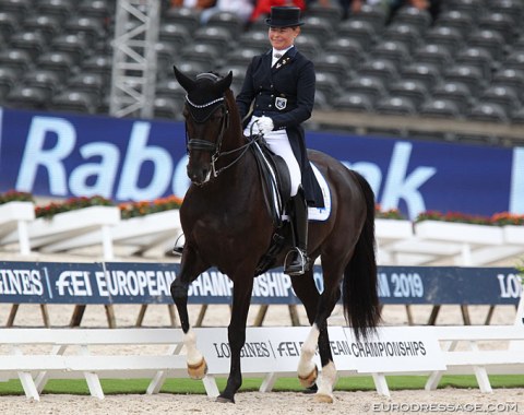 Mikaela Fabricius-Bjerre on Skovlunds Gamin G (by Gagarin x Saint Cloud)