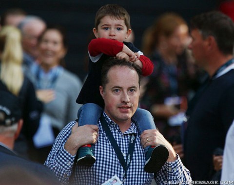 Terhi Stegars' husband John O'Sullivan and their 2-year old son Tomi Alexander O'Sullivan