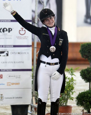 European junior rider bronze medallist Valentina Pistner