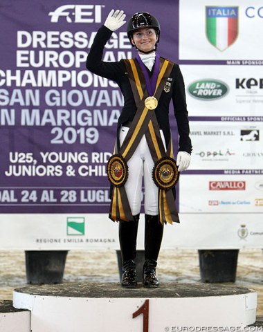 Jana Schrödter, the 2019 European Junior Riders Champion
