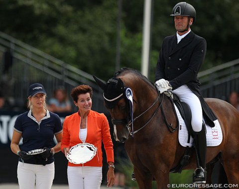 Owner Kristin Andresen with Hesselhoj's Donkey Boy