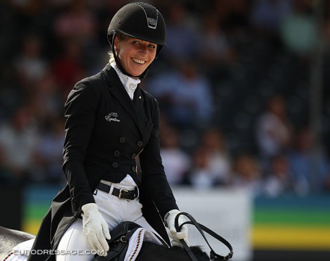 Isabel Freese smiles to the crowds