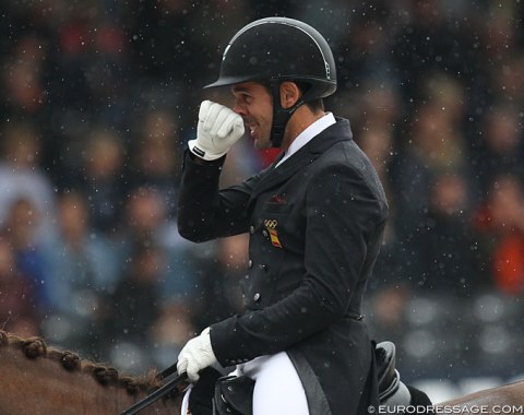 Severo Jurado Lopez hears the winning score