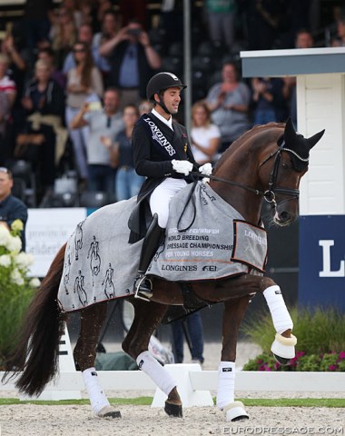 Stunning 7-year old D'Avie shows off passage in the prize giving
