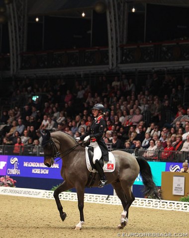 A sell out crowd watching the short Grand Prix at Olympia