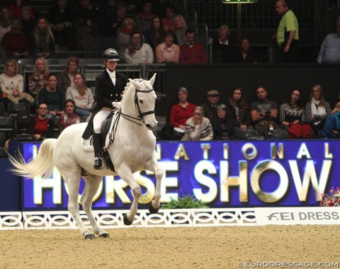 Also a World Cup debut for Slovenian Mojca Usnik on Libertino (by Cornet Obolensky)