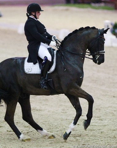 Former German U25 rider Juliette Piotrowski on Sir Diamond (by Sandro Hit)