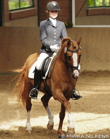 Dornik B, aged 21, with Esther Stassen at a local show in 2012