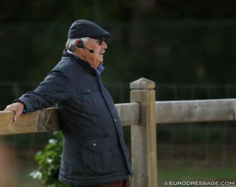 Retired 5* judge Ghislain Fouarge coaching Saskia van Es