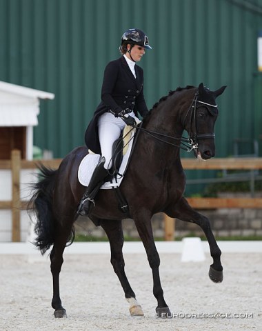 Cindy Schuurmans on the Oldenburg bred Swarovski (by Sir Donnerhall x Donnerhall)