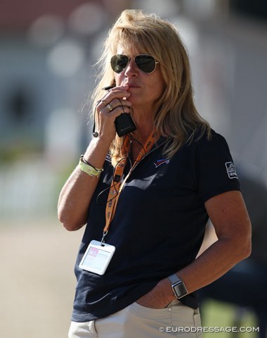 French pony team trainer Muriel Leonardi