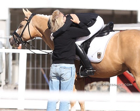 A big hug from mom Kristy, and things are already better for Rose Oatley