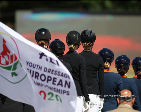 The team podium at the 2020 European Pony Championships
