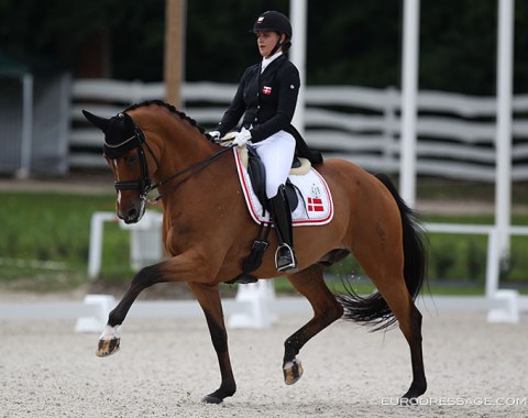 Danish duo Victoria Vallentin and Brooklyn. An interesting duo but today the horse was too tense and uneven in its gaits