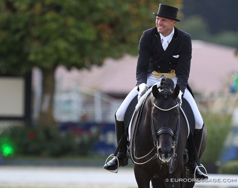 Matthias Boston pleased with his test on Toni and Marina Meggle's Boston (by Johnson)