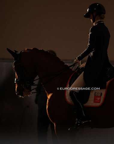Pem Verbeek and Fernando Torres (by Florencio x Sandro Song) back lit in the indoor arena