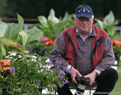 The late German horse photographer Werner Ernst in 2004