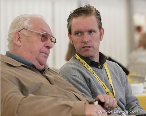 The late German breeder Günther Pape with journalist Jan Tönjes