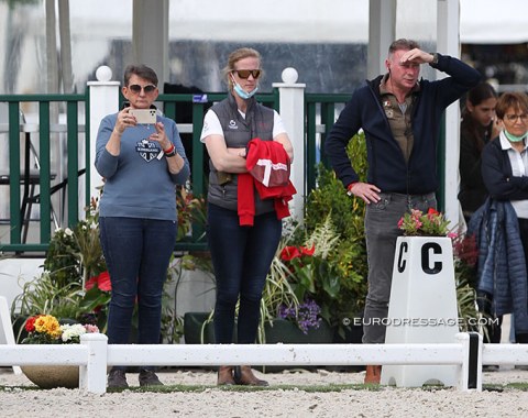 Nanna Skodborg Merrald's mom, Danish team trainer Nathalie zu Sayn-Wittgenstein, and Nanna's long-time coach Michael Sogaard