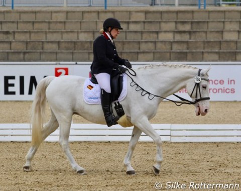 Martina Benzinger from Germany rode the purebred Lipizza mare Nautika in Grade I