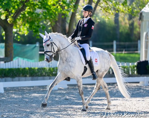 Polish Ann van den Broeck and Langtoftegard Leandro won the pony kur to music