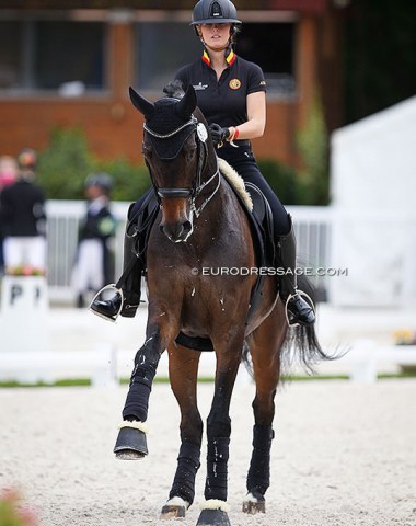 Alexa Fairchild schooling Dabanos d'O4 (by Abanos x Donnerschlag)