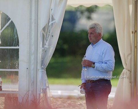 Hagen is a German team selection trial so youth team trainer Hans-Heinrich Meyer zu Strohen is watching