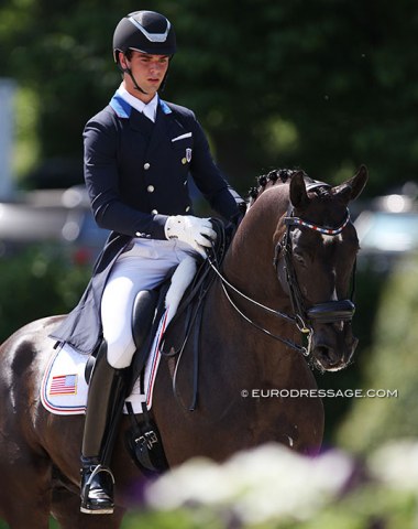 Christian Simonson also competed his reserve horse, Hemmingway