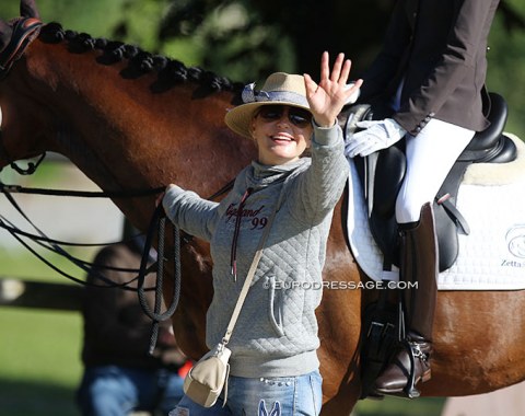 Russian Grand Prix rider Irina Zakhrabekova is also coaching her daughters Karina and Agata in the youth classes