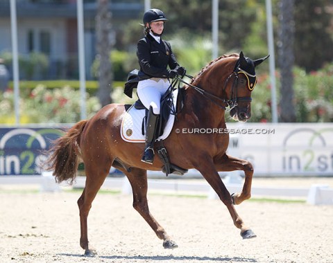 Belgian Charlotte Richmond on Golddream van de Kempenhoeve