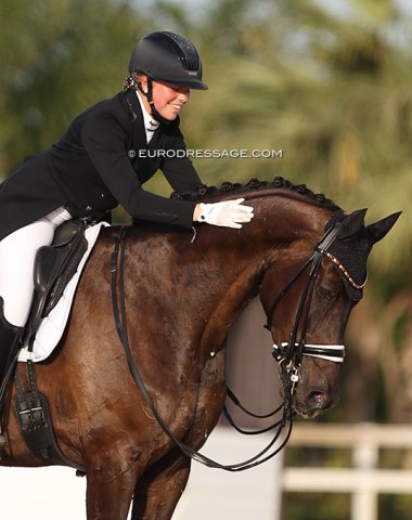 Belgian Amber van den Steen and Fame (by Ampere x Sultano) have been producing top rides for year and are waiting to be recognized by the judges. They were 11th in the individual