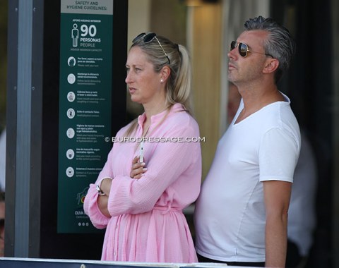 Former Belgian international youth team rider Hannelore Volders and her partner, tack shop owner Lieven Hendrickx