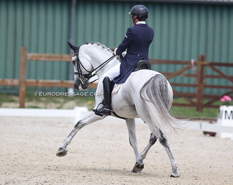 Claudio Castilla Ruiz on his second GP horse, Ebano