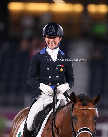 Mexico's Martha Fernanda "Mafer" del Valle has a big smile on her face