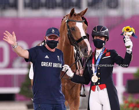 Groom Alan Davies, Gio and Charlotte Dujardin