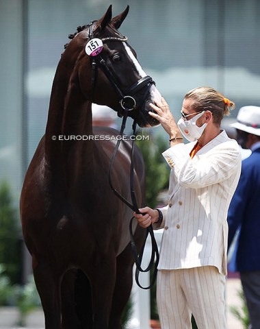 Man bun on show: Edward Gal with Total U.S.