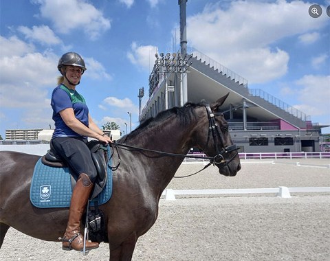 Heike Holstein and Sambuca in Tokyo