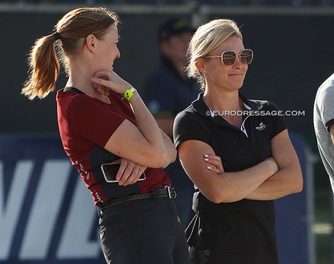 Maria Anita Andersen and Jeanna Hogberg sharing a laugh