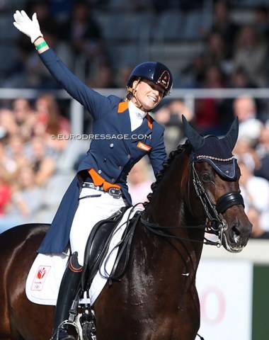 Dinja van Liere and Hermes, shooting stars in Aachen