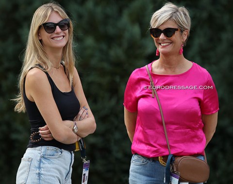 Former Belgian youth team rider Antonia Arl with her mom Yvette Sanders