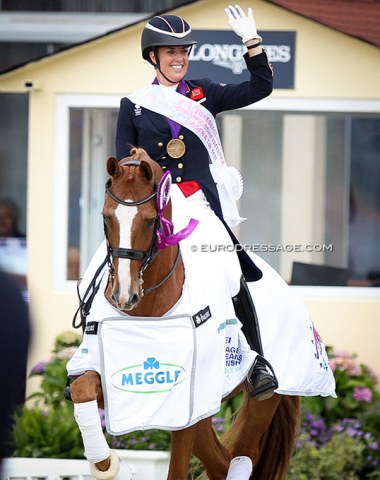 Dujardin in the lap of honour