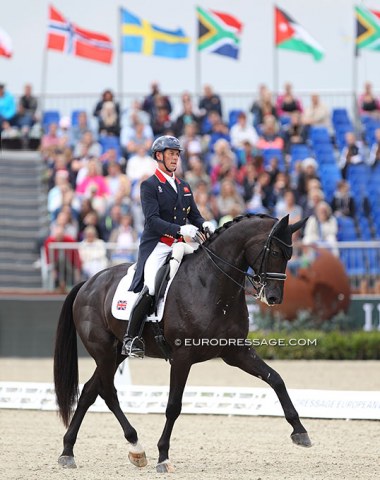 Carl Hester and En Vogue could not repeat the excellent form from the two previous tests in the freestyle. Too many mistakes 