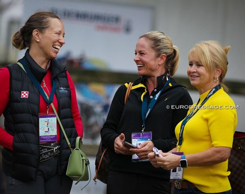 Team Diamante Farms from Wellington, Florida, arrived in Hagen: Devon and Terri Kane on the right