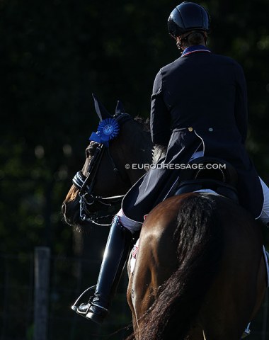 Jennifer Williams and Millione waiting for the prize giving