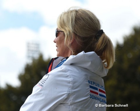 American Kathy Priest coaching Yvonne Losos de Muniz (DOM)