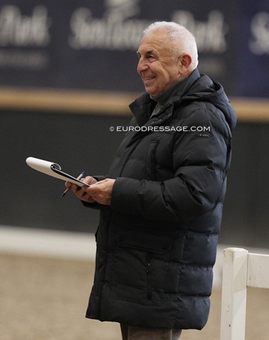 Jaques van Daele (BEL) often serves as dressage judge or FEI Technical Delegate